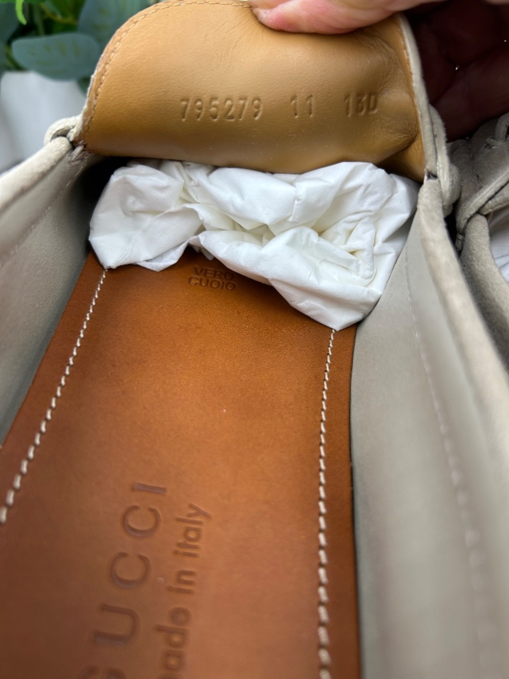*************Men’s Gucci GG suede Driver loafers. Size 11.(fits 12 US.) - Picture 10 of 11